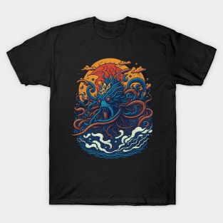 Funny Octopus at the sea T-Shirt